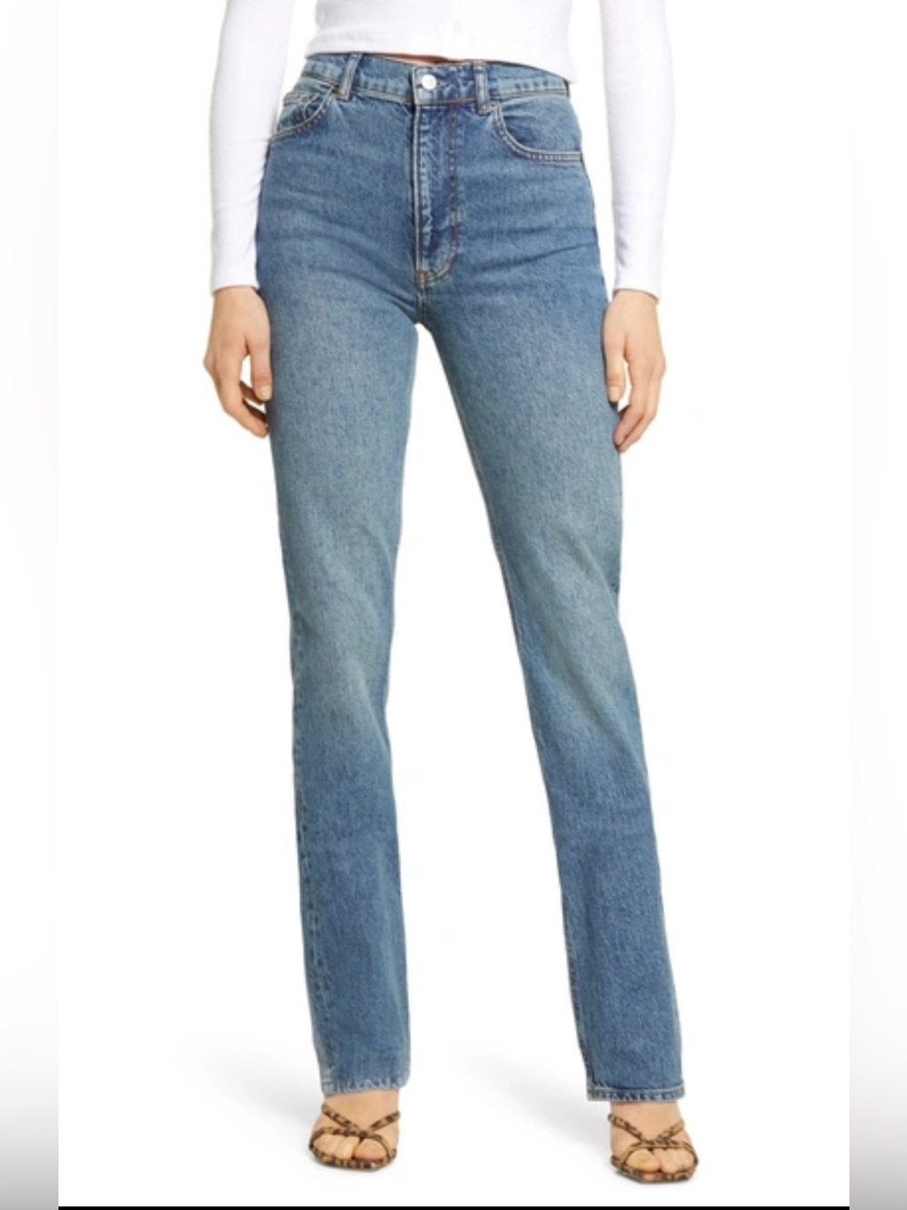 Reformation Size 26 Liza High Rise Straight Jeans
